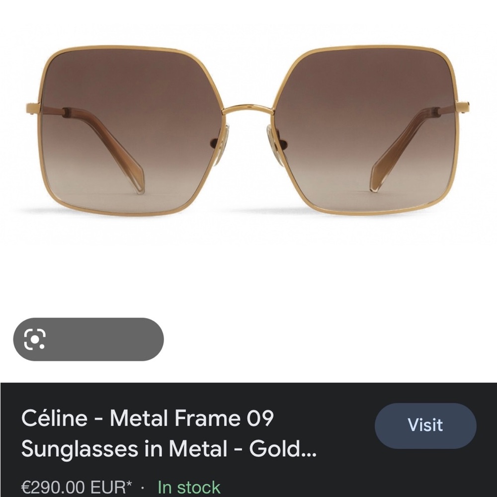 Celine gold frame sunglasses